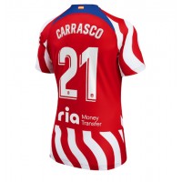 Fotbalové Dres Atletico Madrid Yannick Carrasco #21 Dámské Domácí 2022-23 Krátký Rukáv